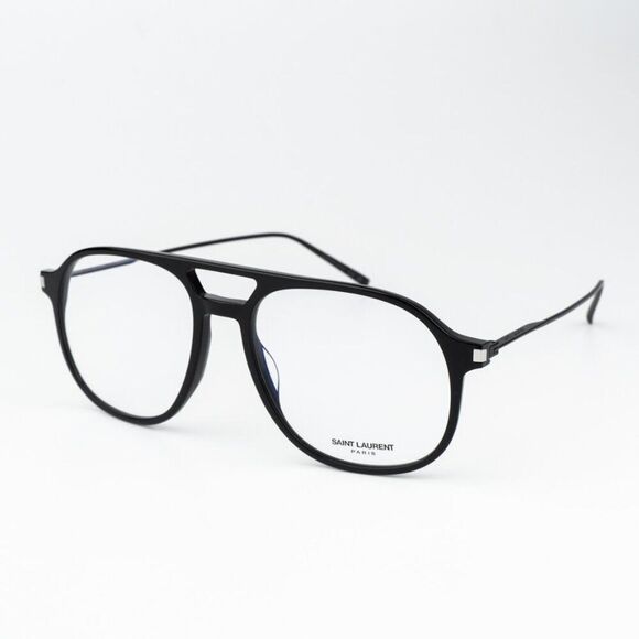 NEW Saint Laurent SL626 001 Black Aviator Unisex Eyeglasses main image 5